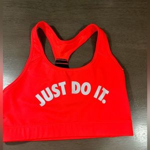 Nike Just do it bright pink sports bra athlete bra